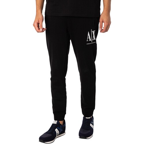 Abbigliamento Uomo Pantaloni da tuta EAX Logo Joggers Nero