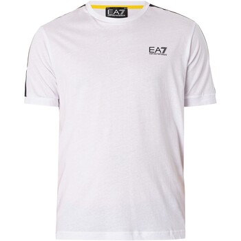 Abbigliamento Uomo T-shirt maniche corte Emporio Armani EA7 T-shirt con logo del petto Bianco