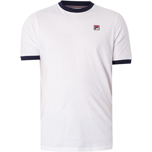 Abbigliamento Uomo T-shirt maniche corte Fila Maglietta Marconi Ringer Bianco