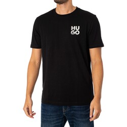 Abbigliamento Uomo T-shirt maniche corte BOSS Maglietta Detzington241 Nero