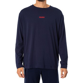 Abbigliamento Uomo Pigiami / camicie da notte BOSS T-shirt a maniche lunghe Linked Longue Blu