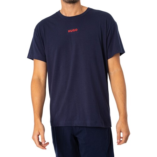 Abbigliamento Uomo Pigiami / camicie da notte BOSS Maglietta Linked Lounge Blu