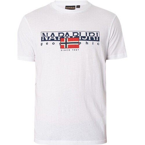 Abbigliamento Uomo T-shirt maniche corte Napapijri Maglietta Aylmer Bianco