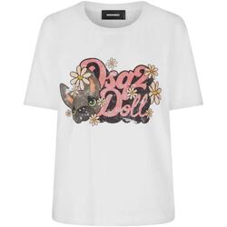 Abbigliamento Donna T-shirt maniche corte Dsquared HILDE DOLL EASY FIT TEE Bianco