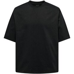 Abbigliamento Uomo T-shirt maniche corte Only & Sons  22027787 Nero