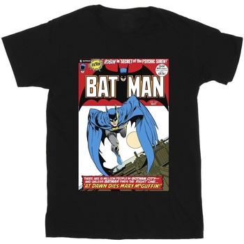 Abbigliamento Bambina T-shirts a maniche lunghe Dc Comics Running Batman Cover Nero