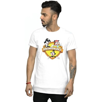 Abbigliamento Uomo T-shirts a maniche lunghe Animaniacs Logo Crest Bianco