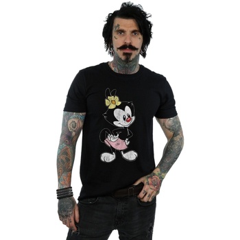 Abbigliamento Uomo T-shirts a maniche lunghe Animaniacs Dot Classic Pose Nero