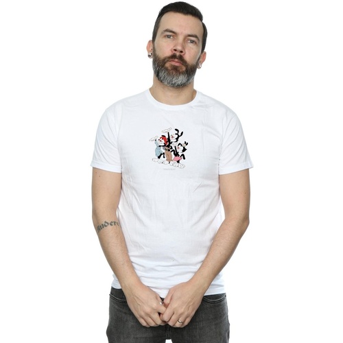 Abbigliamento Uomo T-shirts a maniche lunghe Animaniacs Ta Da Bianco