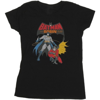 Abbigliamento Donna T-shirts a maniche lunghe Dc Comics Batman And Robin Nero