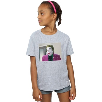 Abbigliamento Bambina T-shirts a maniche lunghe Dc Comics Batman TV Series Joker Photograph Grigio