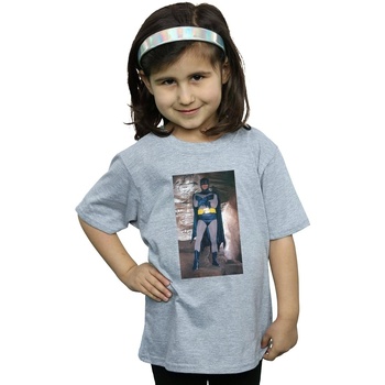 Abbigliamento Bambina T-shirts a maniche lunghe Dc Comics Batman TV Series Contemplative Pose Grigio