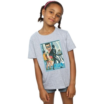 Abbigliamento Bambina T-shirts a maniche lunghe Dc Comics Batman TV Series Dynamic Duo Grigio