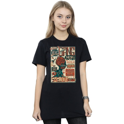 Abbigliamento Donna T-shirts a maniche lunghe Big Bang Theory  Nero