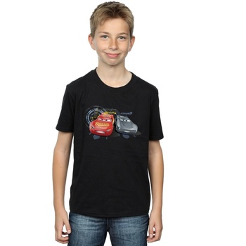 Abbigliamento Bambino T-shirt maniche corte Disney Cars Lightning Vs Storm Nero