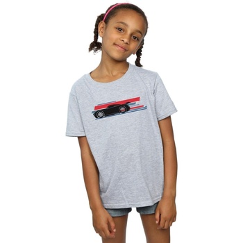 Abbigliamento Bambina T-shirts a maniche lunghe Disney Cars Jackson Storm Stripes Grigio