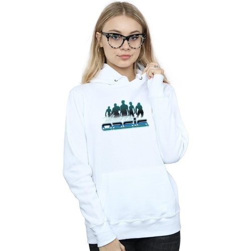 Abbigliamento Donna Felpe Ready Player One Welcome To The Oasis Bianco