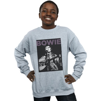Abbigliamento Bambino Felpe David Bowie Rock Poster Grigio