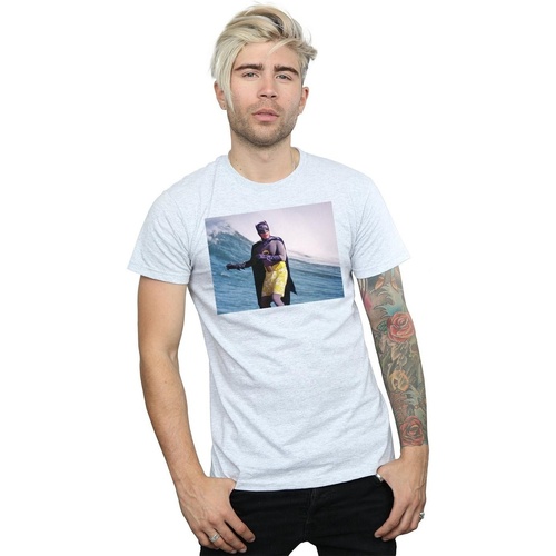 Abbigliamento Uomo T-shirts a maniche lunghe Dc Comics Batman TV Series Surfing Still Grigio
