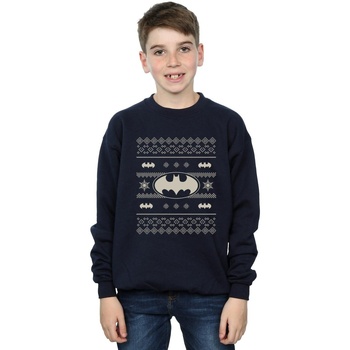 Abbigliamento Bambino Felpe Dc Originals Christmas Knit Batman Blu
