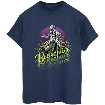 Abbigliamento Donna T-shirts a maniche lunghe Beetlejuice Purple Circle Blu