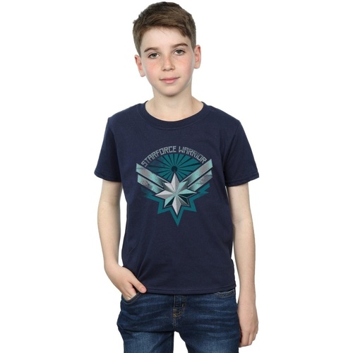 Abbigliamento Bambino T-shirt & Polo Marvel Captain  Starforce Warrior Blu
