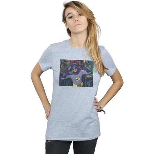 Abbigliamento Donna T-shirts a maniche lunghe Dc Comics Batman TV Series Batdance Photo Grigio