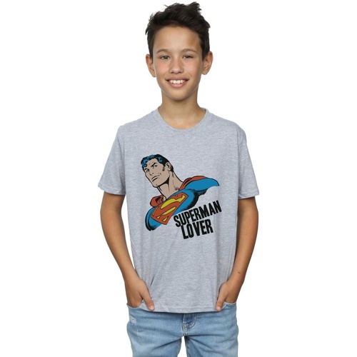 Abbigliamento Bambino T-shirt maniche corte Dc Comics Superman Lover Grigio