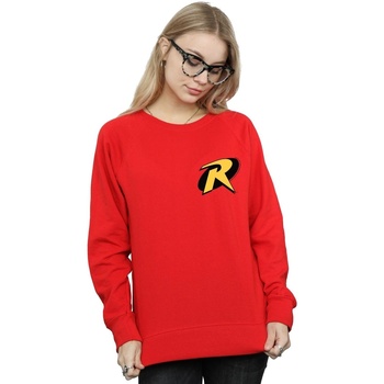 Abbigliamento Donna Felpe Dc Comics Batman Robin Logo Rosso