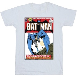 Abbigliamento Uomo T-shirts a maniche lunghe Dc Comics Running Batman Cover Bianco