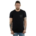 Image of T-shirts a maniche lunghe Marvel Black Panther Black On Black Chest Print