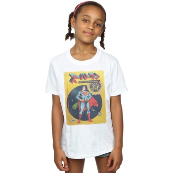 Abbigliamento Bambina T-shirts a maniche lunghe Dc Comics Superman International Cover Bianco