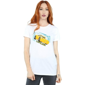 Abbigliamento Donna T-shirts a maniche lunghe Disney Cars Cruz Ramirez Bianco