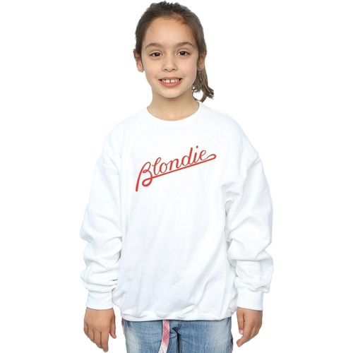 Abbigliamento Bambina Felpe Blondie Lines Logo Bianco