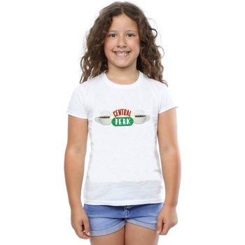Abbigliamento Bambina T-shirts a maniche lunghe Friends Central Perk Bianco