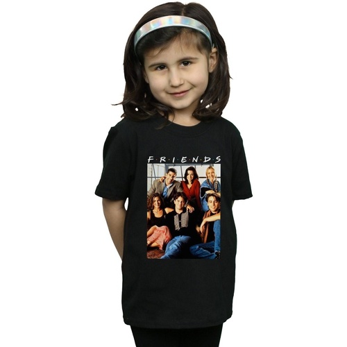Abbigliamento Bambina T-shirts a maniche lunghe Friends Group Photo Window Nero