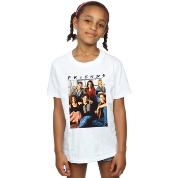Abbigliamento Bambina T-shirts a maniche lunghe Friends Group Photo Window Bianco