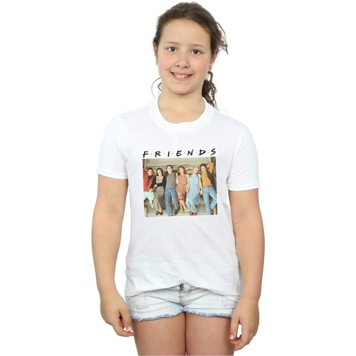 Abbigliamento Bambina T-shirts a maniche lunghe Friends Group Photo Stairs Bianco