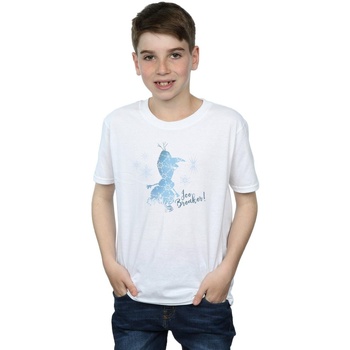 Abbigliamento Bambino T-shirt maniche corte Disney Frozen 2 Olaf Ice Breaker Bianco