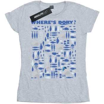 Abbigliamento Donna T-shirts a maniche lunghe Disney Finding Dory Where's Dory Grigio