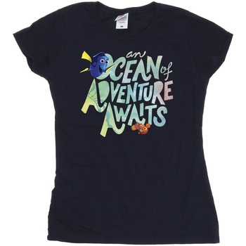 Abbigliamento Donna T-shirts a maniche lunghe Disney Finding Dory Ocean Of Adventure Blu