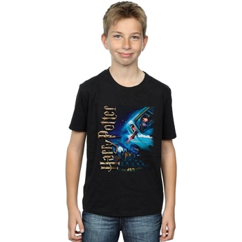 Abbigliamento Bambino T-shirt maniche corte Harry Potter Smiles At Hogwarts Nero