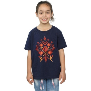 Abbigliamento Bambina T-shirts a maniche lunghe Harry Potter  Blu