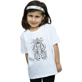Abbigliamento Bambina T-shirts a maniche lunghe Harry Potter Aragog Line Art Bianco