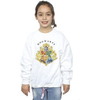 Abbigliamento Bambina Felpe Harry Potter Hogwarts School Emblem Bianco