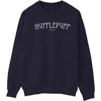 Abbigliamento Donna Felpe Harry Potter Hufflepuff Logo Blu