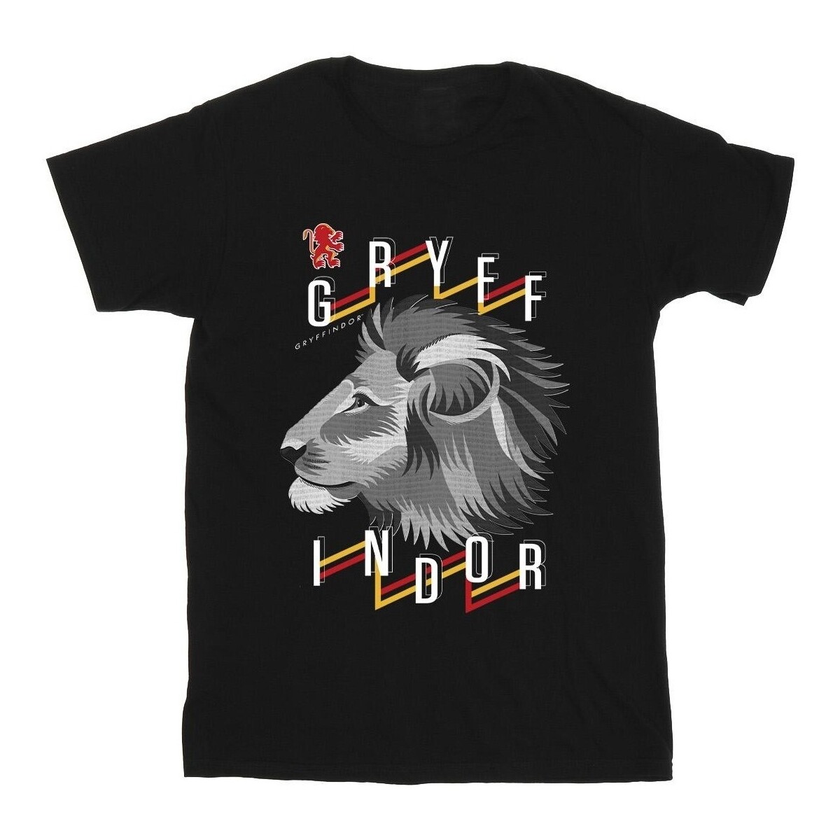 Abbigliamento Bambino T-shirt maniche corte Harry Potter Gryffindor Lion Icon Nero