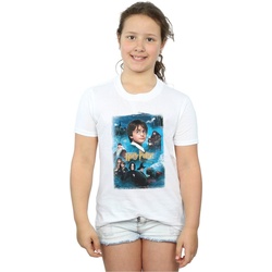 Abbigliamento Bambina T-shirts a maniche lunghe Harry Potter Philosopher's Stone Bianco