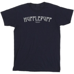 Abbigliamento Bambina T-shirts a maniche lunghe Harry Potter Hufflepuff Logo Blu