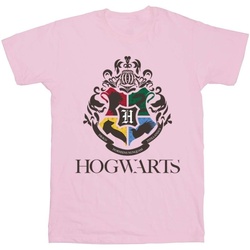 Abbigliamento Bambina T-shirts a maniche lunghe Harry Potter Hogwarts Crest Rosso